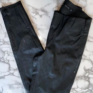 Faux leather leggings